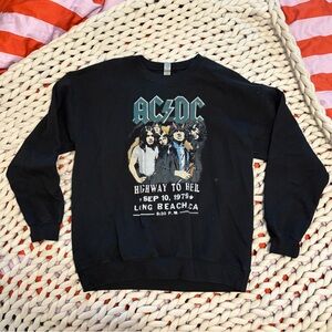 Gildan Black AC/DC 'Highway to Hell' Graphic Sweatshirt